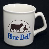Blue Bell Ice Cream Logo Coffee Mug Vintage